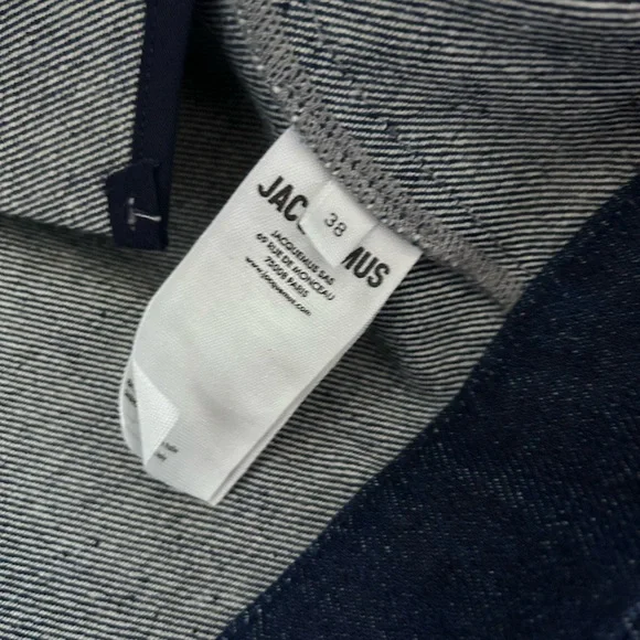 W/ Tags Jacquemus la veste de nimes cabrio Cropped Denim Jacket 38 US6 - Picture 17 of 17